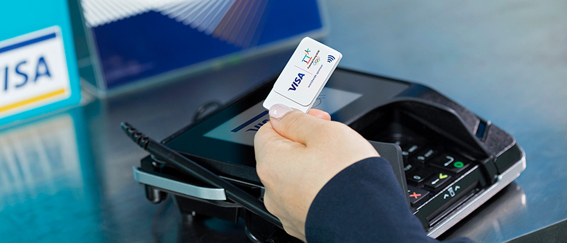 Visa wearables NFC stickers