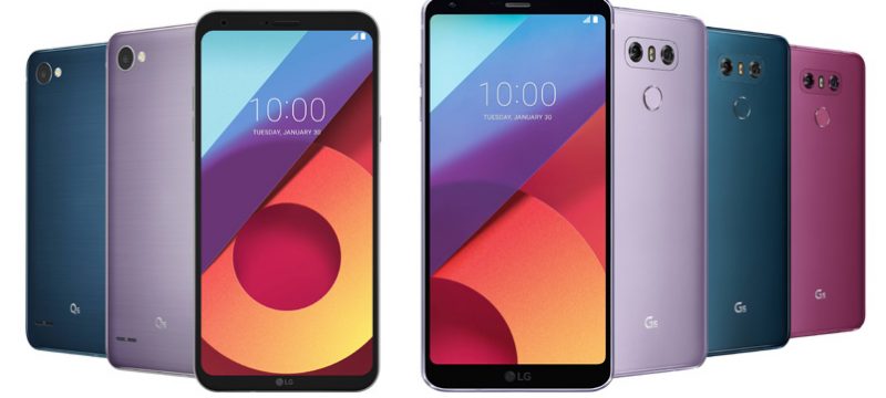 Nuevos colores LG Q6 LG G6