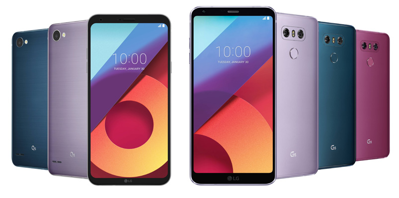 Conoce los nuevos colores para la gama LG G6 y LG Q6