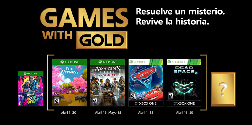 Conce los Games with Gold de abril 2018 que podrás descargar