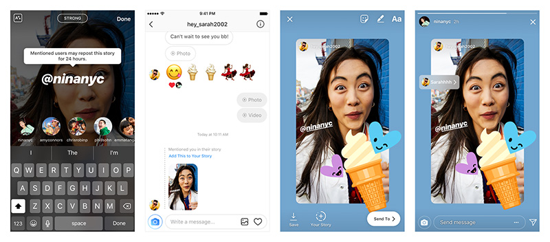 Instagram permite compartir las Stories en las que te etiqueten