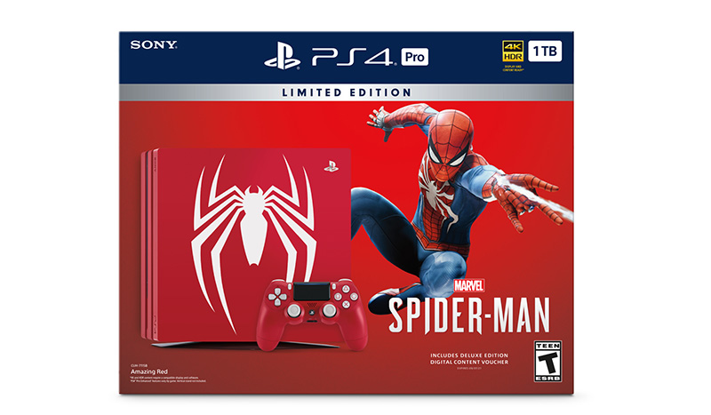 PS4 Pro Edicion Limitada de Marvels Spider-Man caja