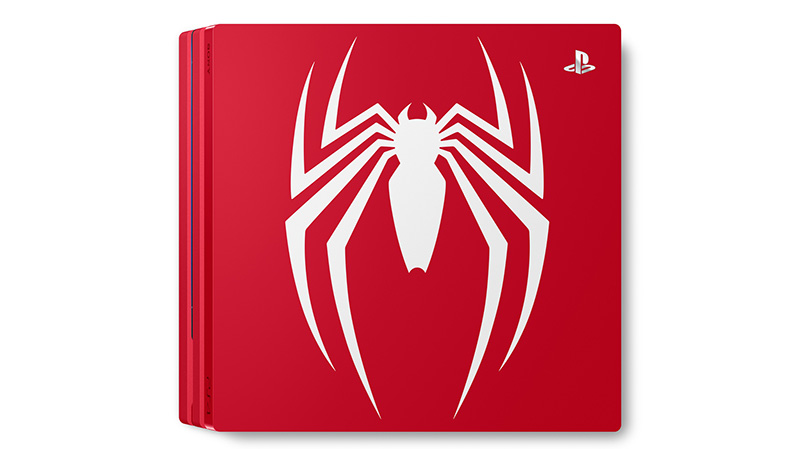 PS4 Pro Edicion Limitada de Marvels Spider-Man logo
