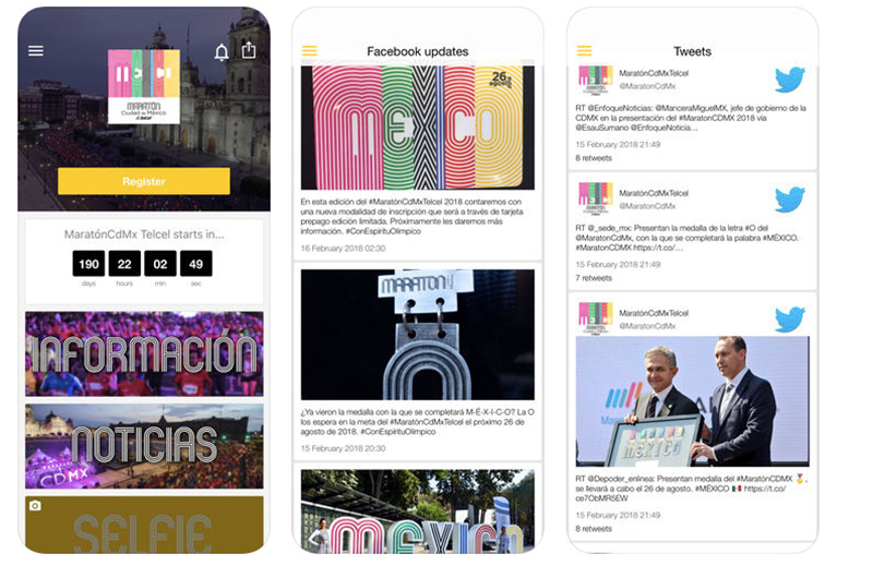 App Maraton CDMX Telcel ios