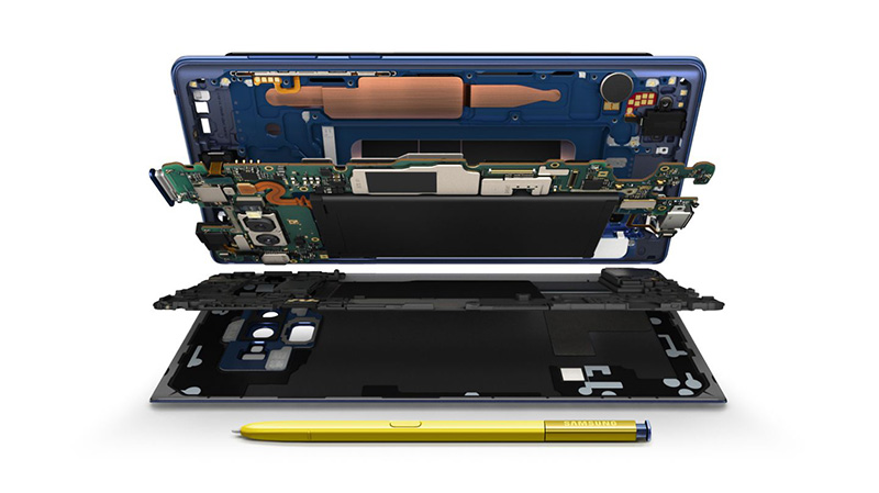 Qualcomm Snapdragon 845 Galaxy Note9 interior