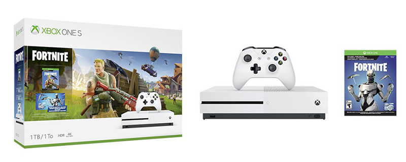 Bundle Xbox One S Fortnite contenido