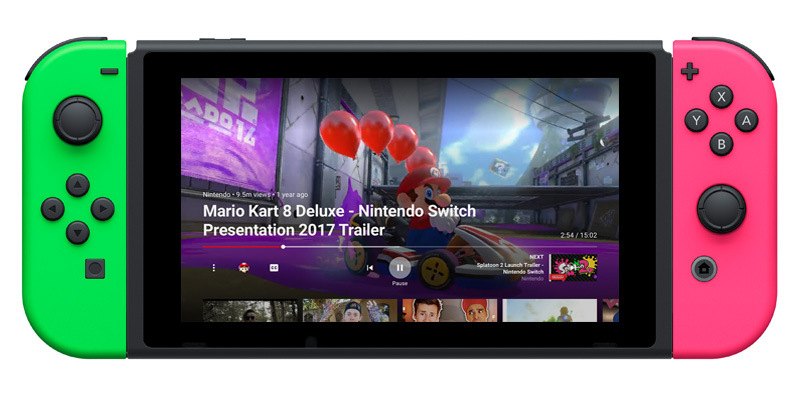 YouTube Nintendo Switch
