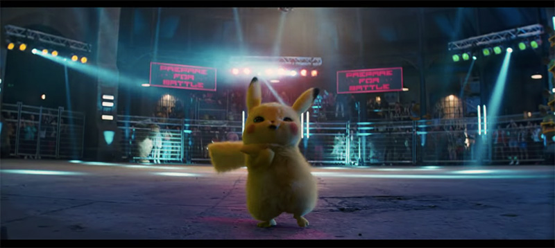 Pokemon Detective Pikachu peleando