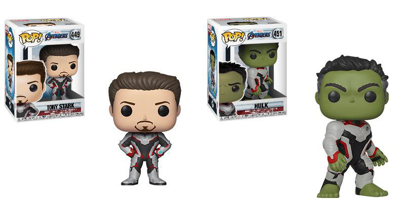 Funko Pop Tony Stark Funko Pop Hulk Avengers Endgame