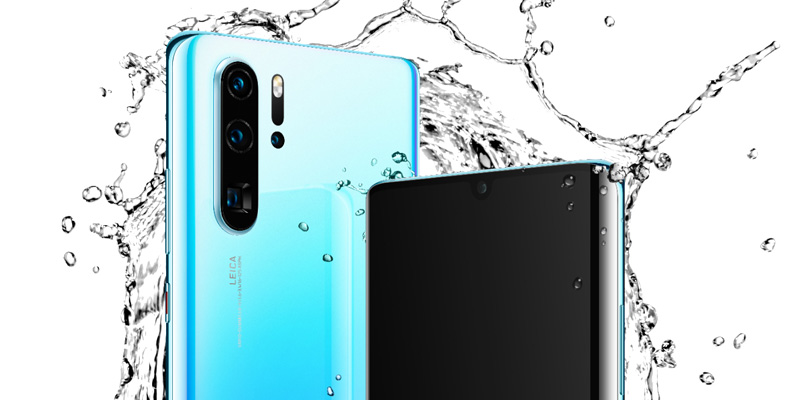 Huawei P30 Pro agua