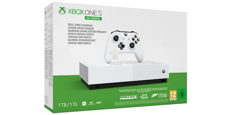 Xbox One S All Digital previo