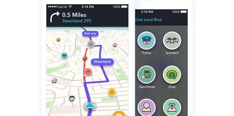 Waze te permite ver una ruta alterna para llegar a tu destino