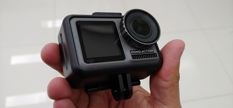 DJI Osmo Action primer contacto carcasa