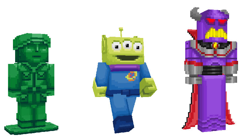 Toy Story 4 Minecraft personajes 3