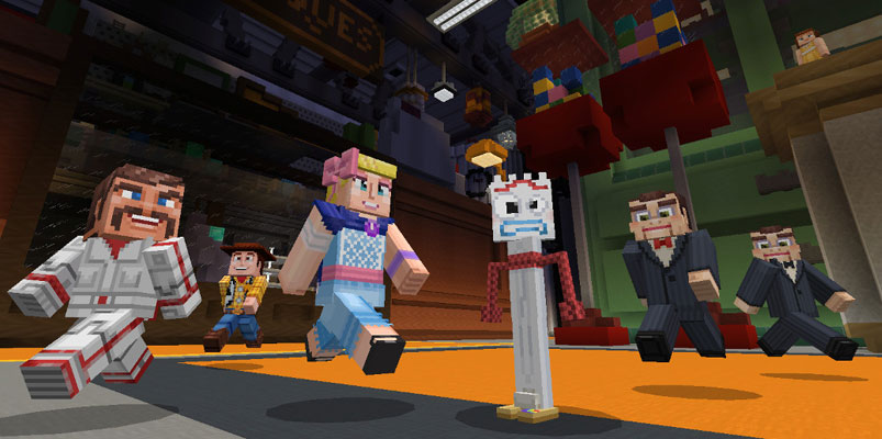 Los personajes de Toy Story 4 llegan al mundo de Minecraft