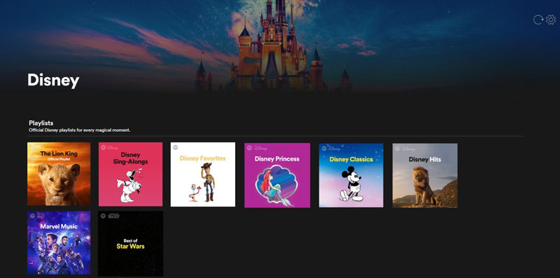 Spotify presenta un nuevo hub dedicado a la música de Disney