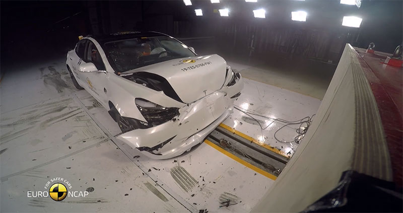 Tesla Model 3 EuroNCAP impacto