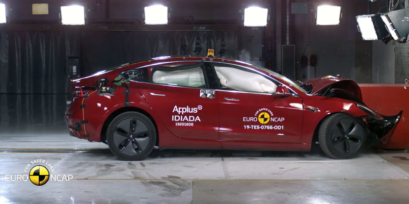 Tesla Model 3 logra las cinco estrellas en pruebas de EuroNCAP