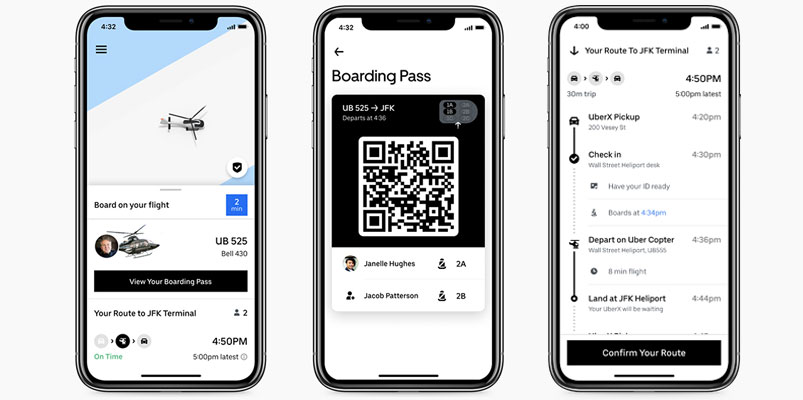 Uber Copter Nueva York app