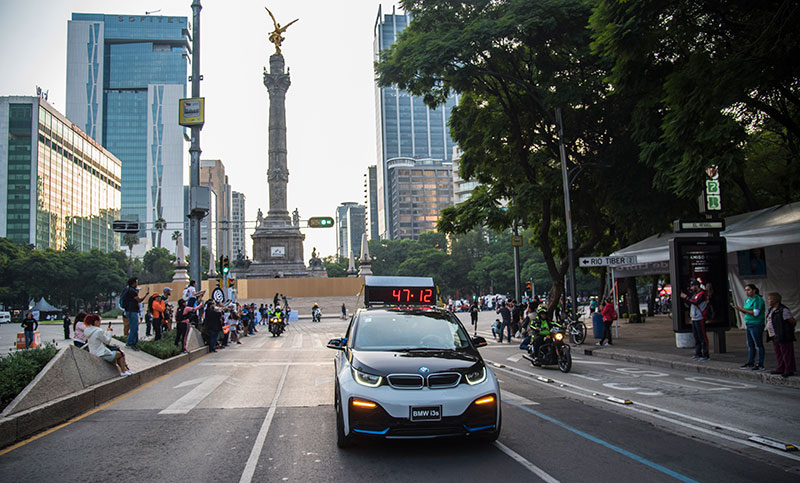 BMW i3s Maraton de la CDMX Telcel 2019 Angel