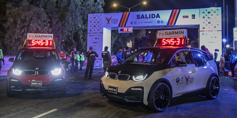 BMW i3s marcó el tiempo en el Maratón de la CDMX Telcel 2019