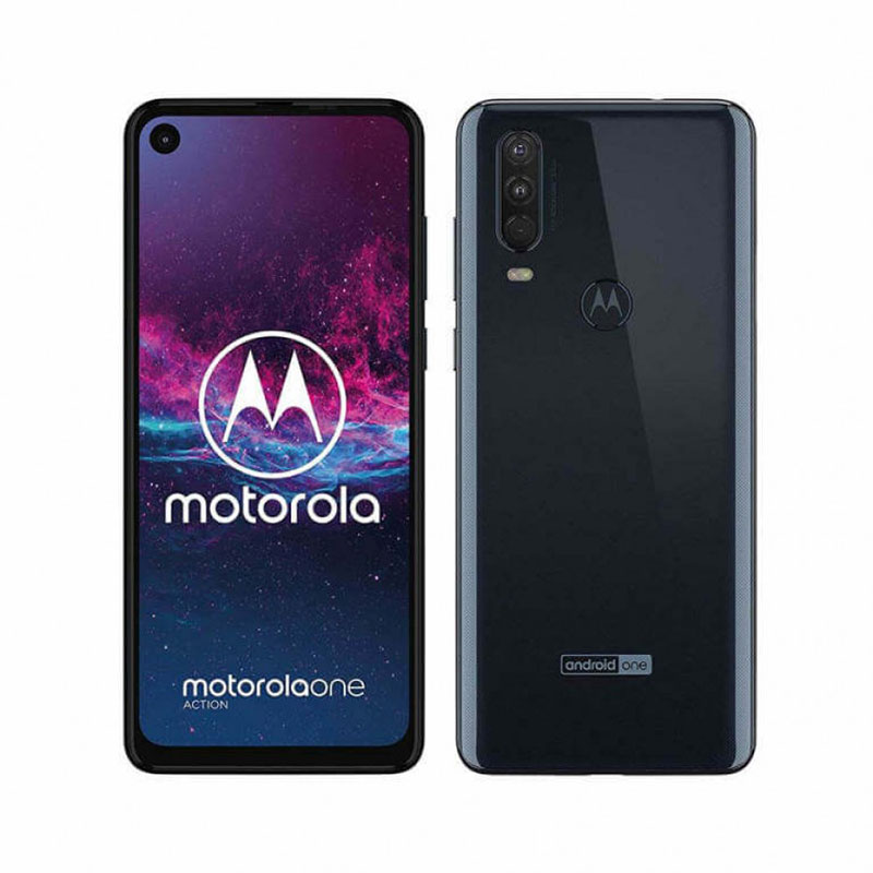 Motorola One Action filtrado negro frente