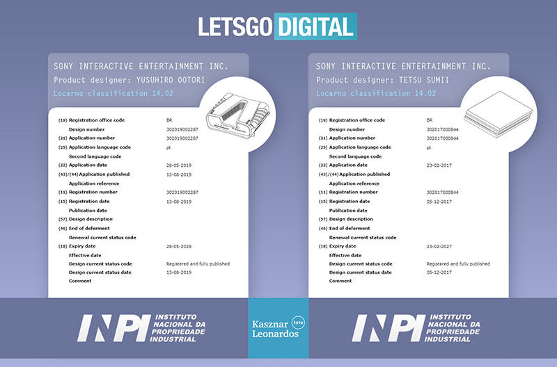 PlayStation 5 vs PlayStation 4 diseño patente