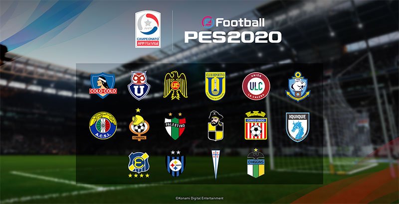 eFootball PES 2020 equipos chilenos