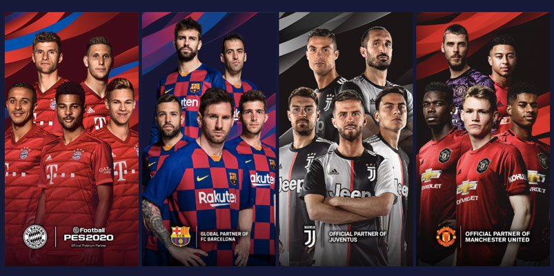 Las grandes alianzas que eFootball PES 2020 logra para este año