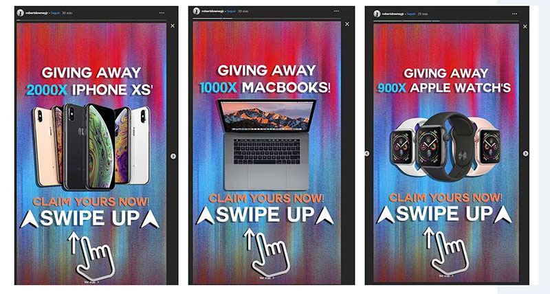 Robert Downey Jr hackeado instagram historias