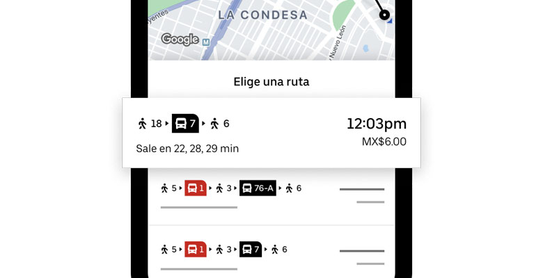 Las nuevas opciones que tendrá la app de Uber para México