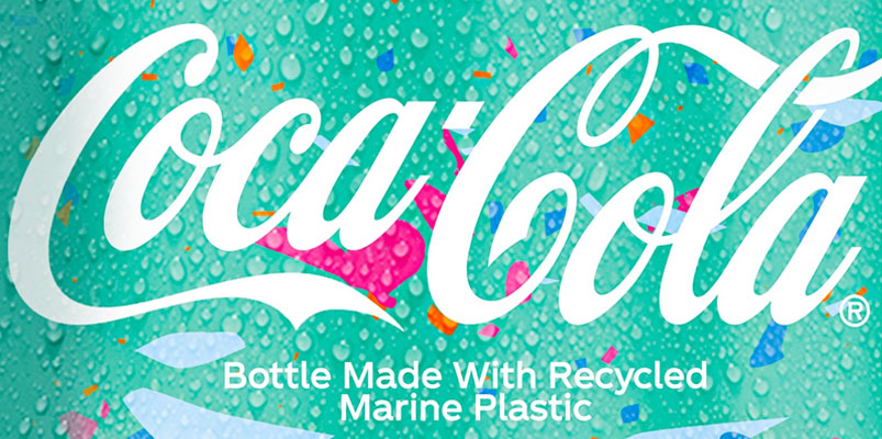 Coca-Cola presenta una botella hecha con plástico recuperado del mar