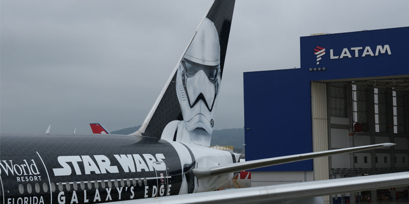 Así es el Stormtrooper Plane, el avión de LATAM Airlines Group y Star Wars