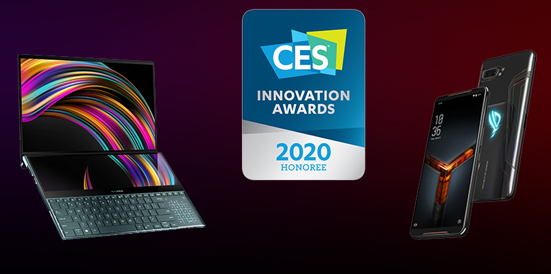 ASUS y ASUS ROG reciben Premios a la Innovación CES 2020