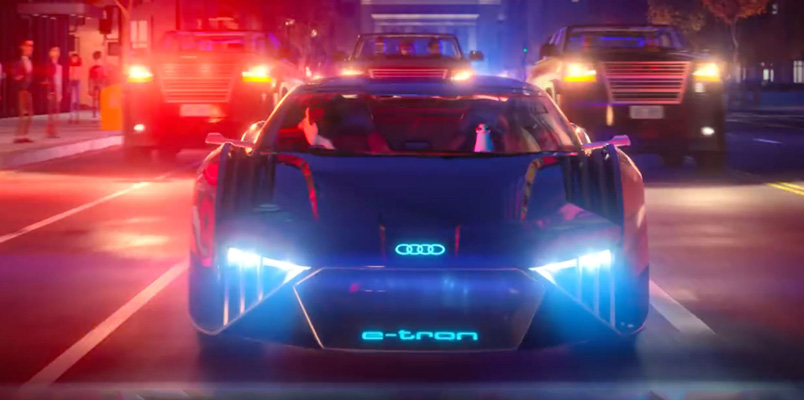 Audi RSQ e-tron demostrará su poderío en Spies in Disguise