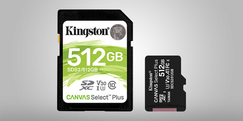 Kingston Canvas Select Plus, ideales para smartphones y cámaras