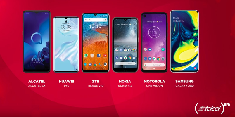 Estos son los smartphone edición especial (Telcel)RED 2019