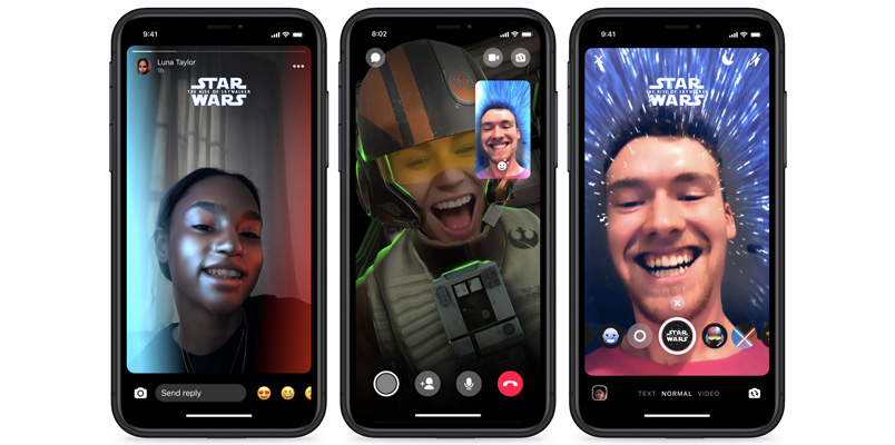 Facebook Messenger con tema, stickers y más de Star Wars: Episodio IX