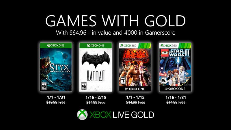 Games With Gold enero 2020