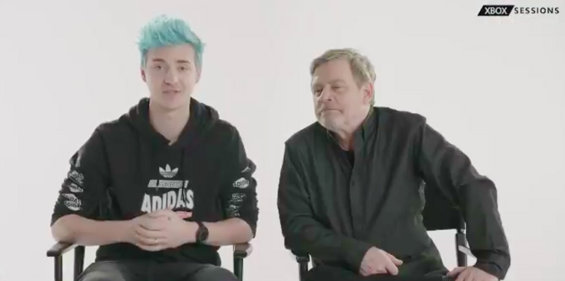 Mark Hamill jugará Fortnite junto a Ninja y lo puedes ver por Mixer