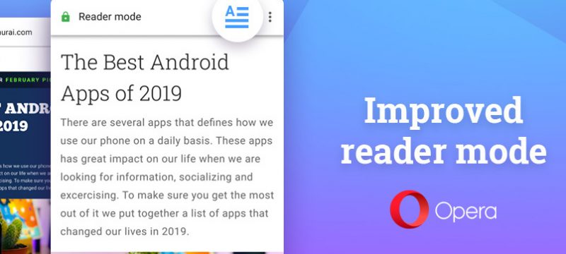 Opera 56 modo lectura