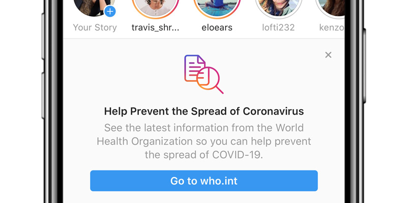 Instagram toma medidas para ofrecer contenido real sobre COVID-19