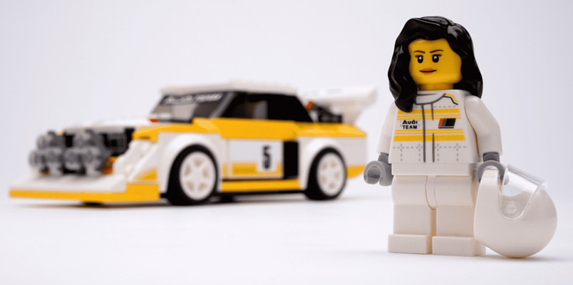 Así es el LEGO de Michèle Mouton, la mejor piloto de WRC
