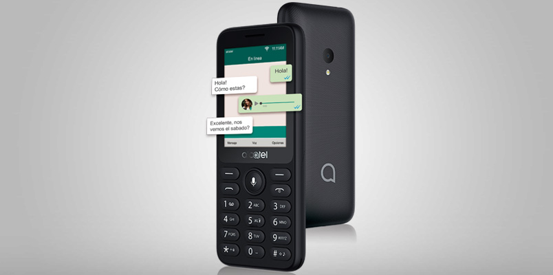 Alcatel 3078 un celular básico pero con Facebook y WhatsApp