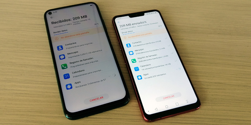 Copiar aplicaciones a Huawei P40 lite