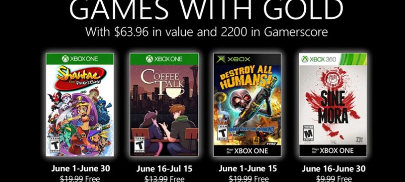 Games with Gold junio 2020