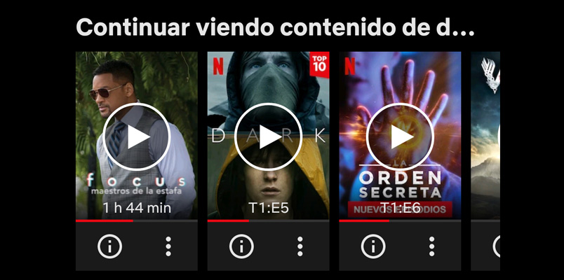 Así puedes eliminar contenido de Continuar viendo en Netflix