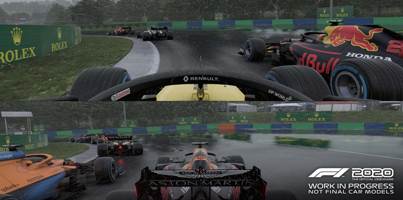 F1 2020 muestra pantalla dividida en el Circuito de Gilles-Villeneuve