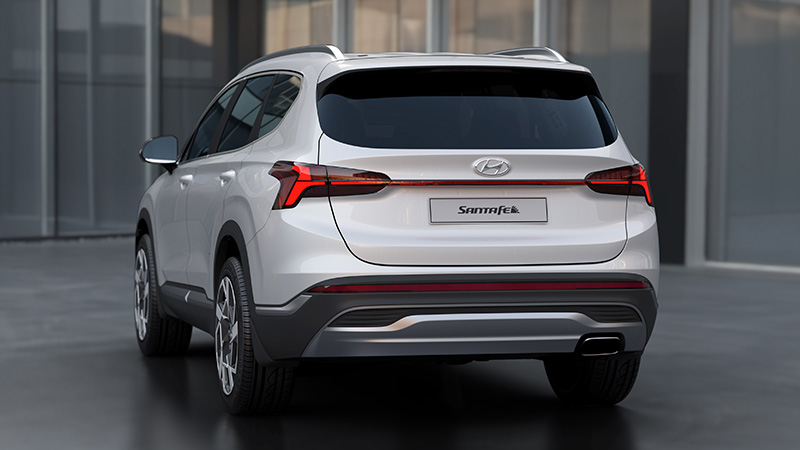 Hyundai Santa Fe 2021 atras