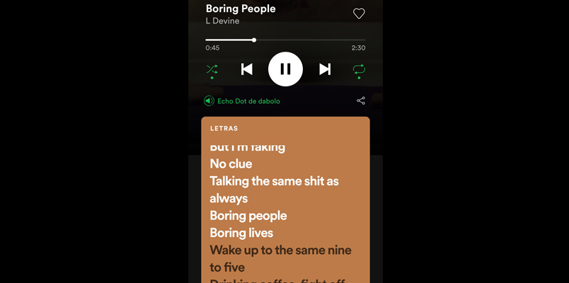 ¿Cómo ver las letras de las canciones en Spotify con Android?